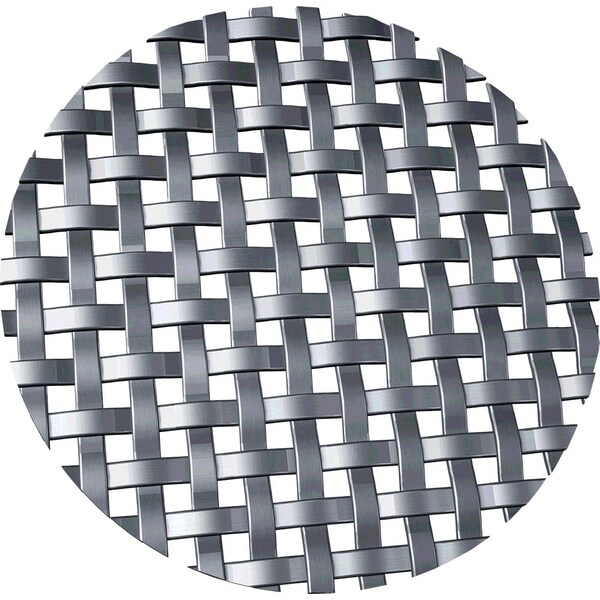 Designs Of Distinction .1875" Flat Square Decorative Grille - Satin Nickel, 36" W x 48" L Sheet 013648RE25SN1 - main